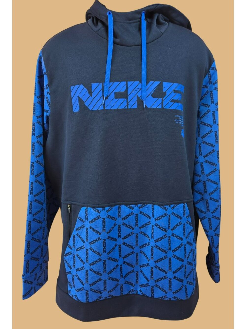 Nike Mens Pullover Hoodie XL  Blue/Black